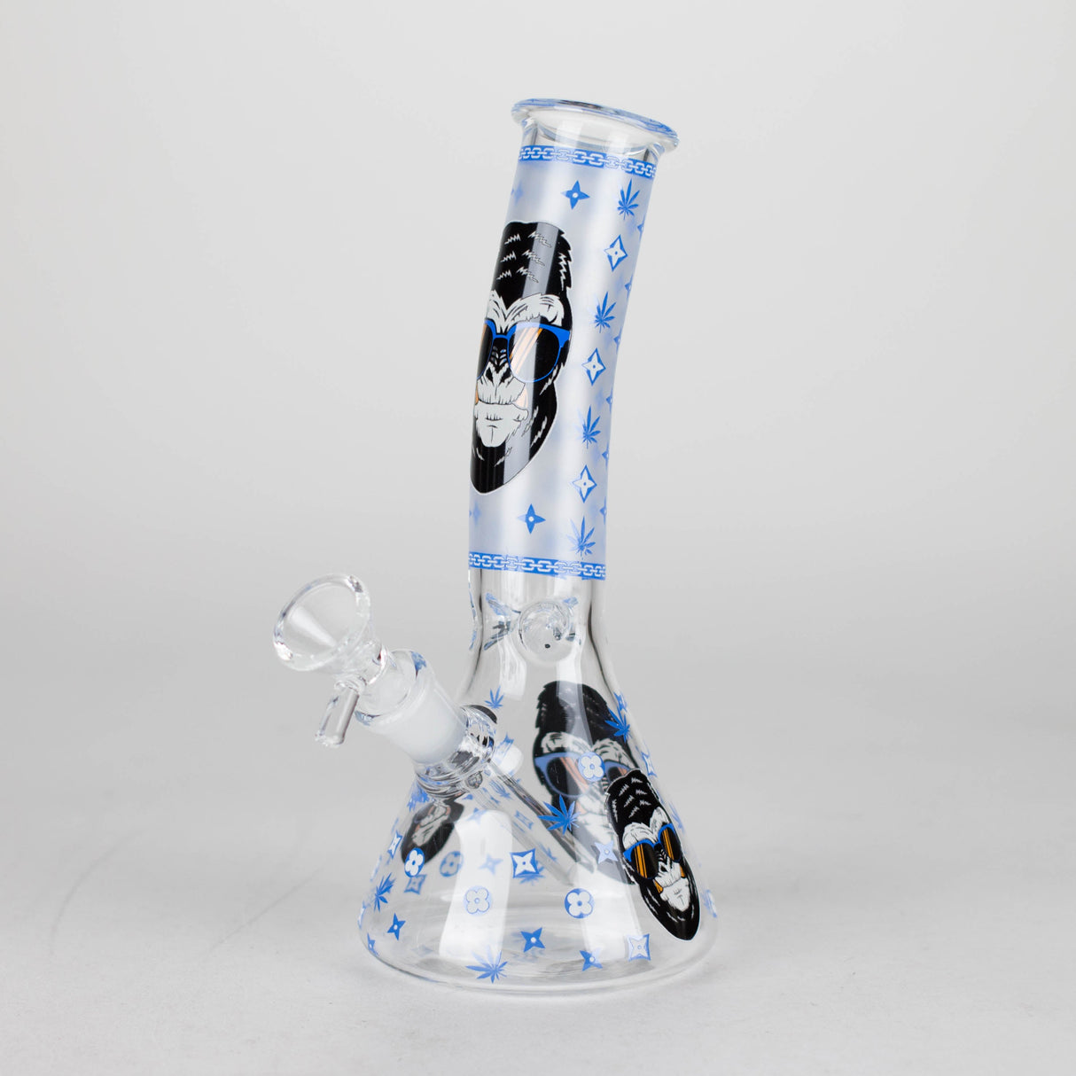 8.5" Gorilla Designs Glow In The Dark beaker bong In the Box [PIP301] Glass Bong NIBO Distribution Design 5