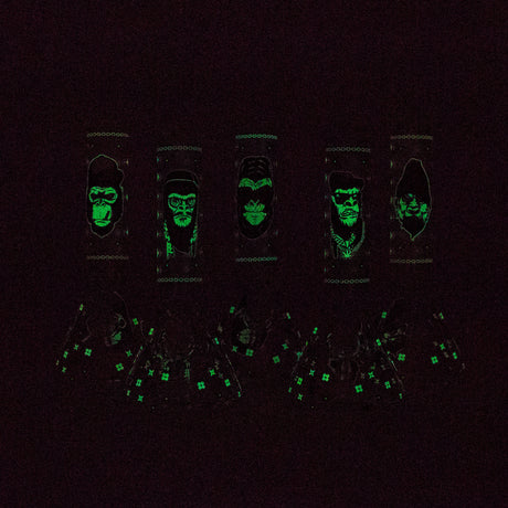 8.5" Gorilla Designs Glow In The Dark beaker bong In the Box [PIP301] Glass Bong NIBO Distribution