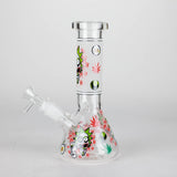 8.5" Cartoon Designs Glow In The Dark beaker bong In the Box [PIP301] Glass Bong NIBO Distribution