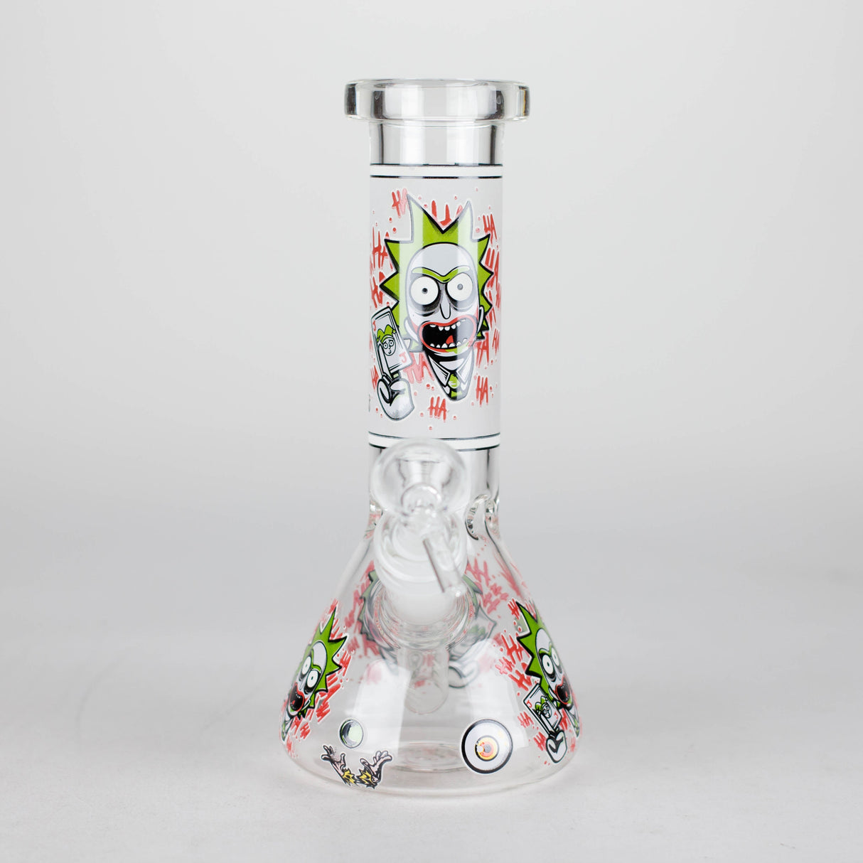 8.5" Cartoon Designs Glow In The Dark beaker bong In the Box [PIP301] Glass Bong NIBO Distribution