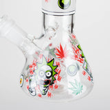 8.5" Cartoon Designs Glow In The Dark beaker bong In the Box [PIP301] Glass Bong NIBO Distribution