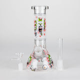 8.5" Cartoon Designs Glow In The Dark beaker bong In the Box [PIP301] Glass Bong NIBO Distribution