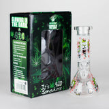 8.5" Cartoon Designs Glow In The Dark beaker bong In the Box [PIP301] Glass Bong NIBO Distribution