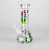 8.5" Cartoon Designs Glow In The Dark beaker bong In the Box [PIP301] Glass Bong NIBO Distribution Design 9