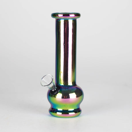 6" Glass Mini Bong Rainbow Long Neck Shaped [JBLMIN-02-4] Glass Bong Canadian Distributor