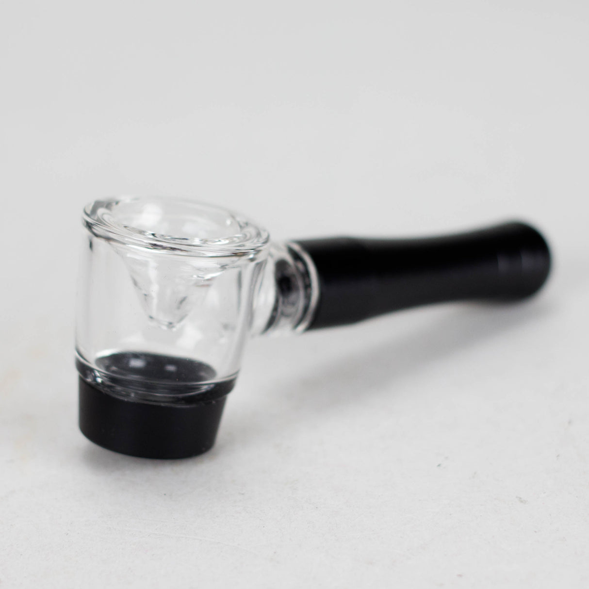 4" Pipe -Aluminum+Glass, Black Color  [YD1500]