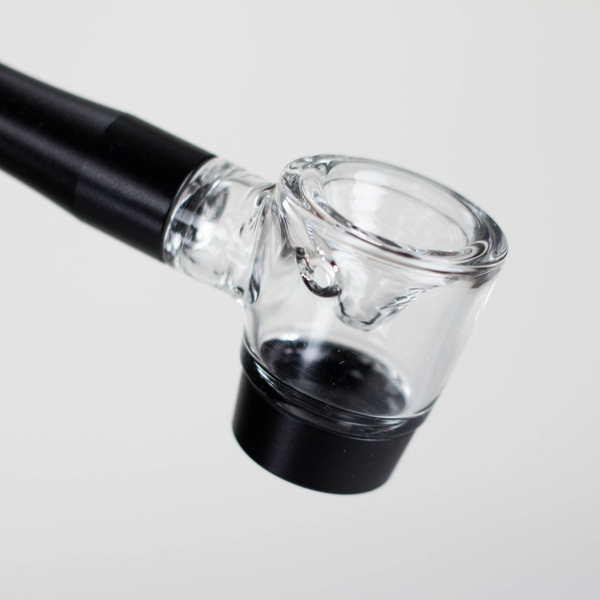 4" Pipe -Aluminum+Glass, Black Color  [YD1500]