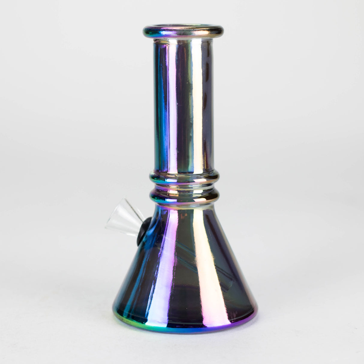 6" Skull Base Mini Glass Bong Metallic Finish Box of 10 [BLMIN-05-4] Glass Bong Canadian Distributor