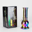 6" Round Base Mini Glass Bong Metallic Finish [BLMIN-04-4] Glass Bong Canadian Distributor