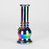 6" Round Base Mini Glass Bong Metallic Finish [BLMIN-04-4] Glass Bong Canadian Distributor