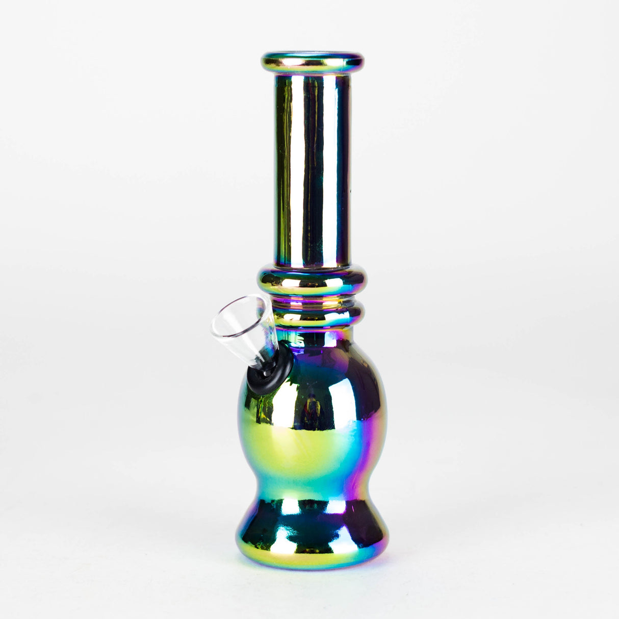 6" Glass Mini Bong Rainbow Standard Shaped Box of 12 [JBLMIN-01-4] Glass Bong Canadian Distributor