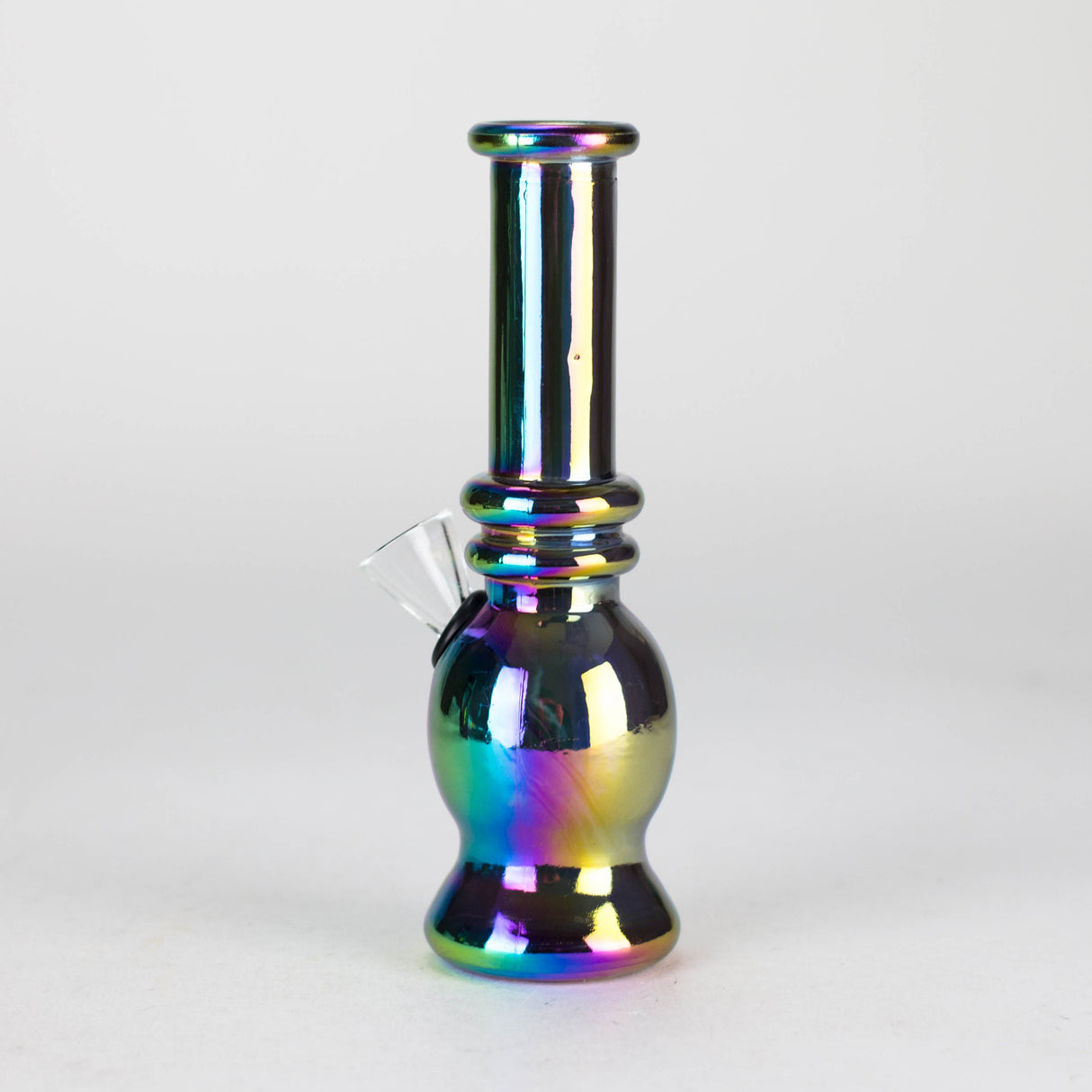 6" Glass Mini Bong Rainbow Standard Shaped Box of 12 [JBLMIN-01-4] Glass Bong Canadian Distributor