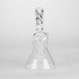 6" bent neck Twist glass bong with diffuser Glass Bong Bongzie Smokes