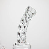 6" bent neck Twist glass bong with diffuser Glass Bong Bongzie Smokes