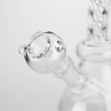 6" bent neck Twist glass bong with diffuser Glass Bong Bongzie Smokes