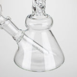 6" bent neck Twist glass bong with diffuser Glass Bong Bongzie Smokes