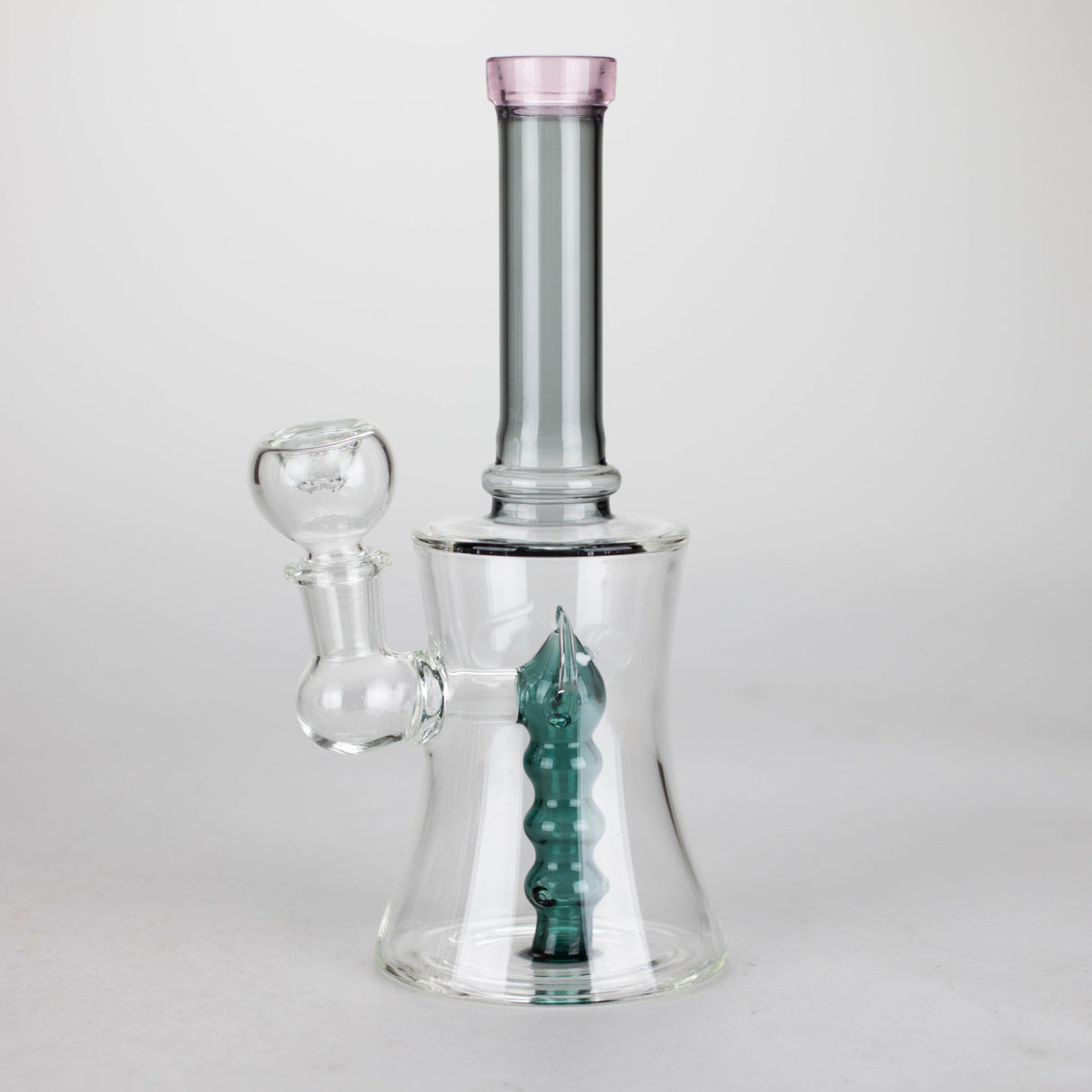 8" Assorted color tube glass bong with caterpilar diffuser Glass Bong Bongzie Smokes