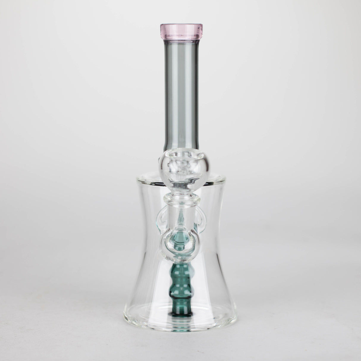 8" Assorted color tube glass bong with caterpilar diffuser Glass Bong Bongzie Smokes