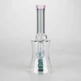 8" Assorted color tube glass bong with caterpilar diffuser Glass Bong Bongzie Smokes