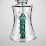 8" Assorted color tube glass bong with caterpilar diffuser Glass Bong Bongzie Smokes