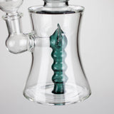 8" Assorted color tube glass bong with caterpilar diffuser Glass Bong Bongzie Smokes