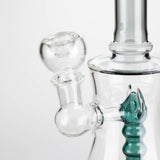 8" Assorted color tube glass bong with caterpilar diffuser Glass Bong Bongzie Smokes