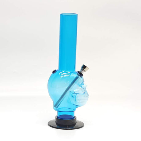10" Acrylic Skull Design Water Pipe- Color Assorted Acrylic Bong Super Supplys Inc