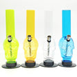 10" Acrylic Skull Design Water Pipe- Color Assorted Acrylic Bong Super Supplys Inc