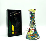 6" Multicolor Mini soft glass water bong Assorted Designs [PIP411] Glass Bong NIBO Distribution