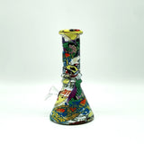 6" Multicolor Mini soft glass water bong Assorted Designs [PIP411] Glass Bong NIBO Distribution