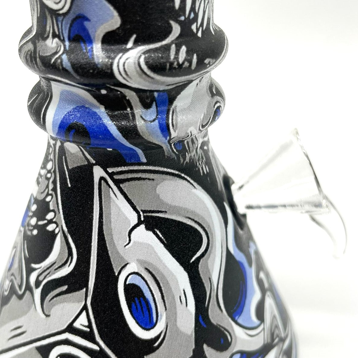 6" Multicolor Mini soft glass water bong Assorted Designs [PIP411] Glass Bong NIBO Distribution