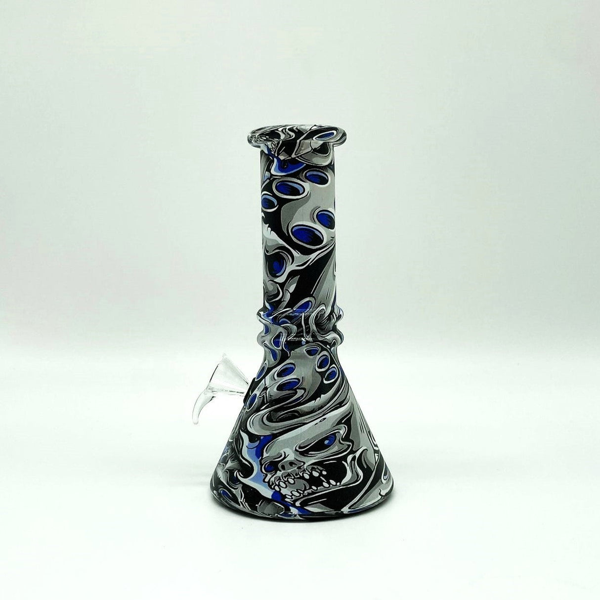 6" Multicolor Mini soft glass water bong Assorted Designs [PIP411] Glass Bong NIBO Distribution