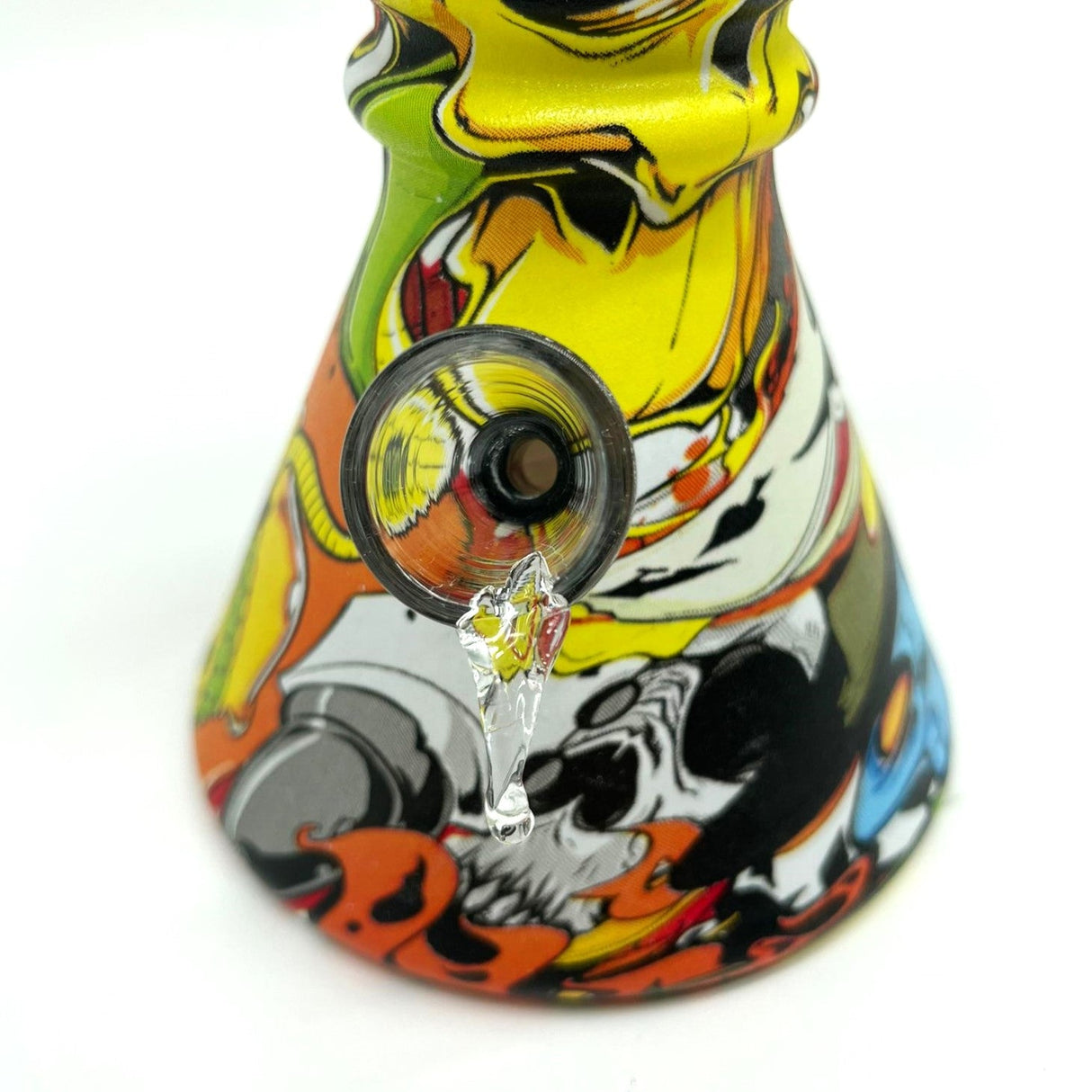 6" Multicolor Mini soft glass water bong Assorted Designs [PIP411] Glass Bong NIBO Distribution