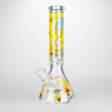 14" Yellow Family Cartoon 9 mm glass bongs [PIP789] Glass Bong NIBO Distribution Design D