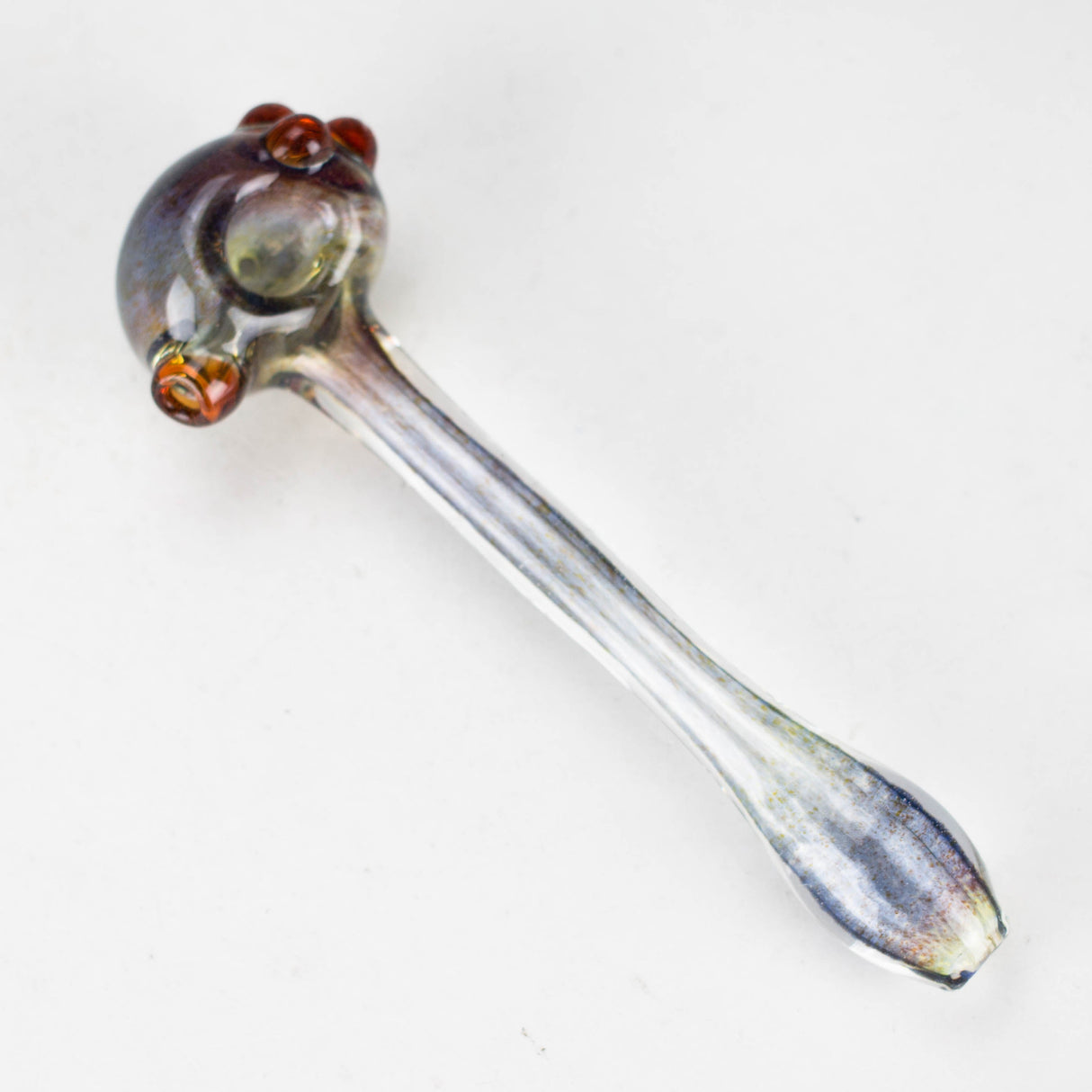 Shine Glassworks | Frit Pipe with coloured Accents - Made in Canada