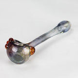 Shine Glassworks | Frit Pipe with coloured Accents - Made in Canada