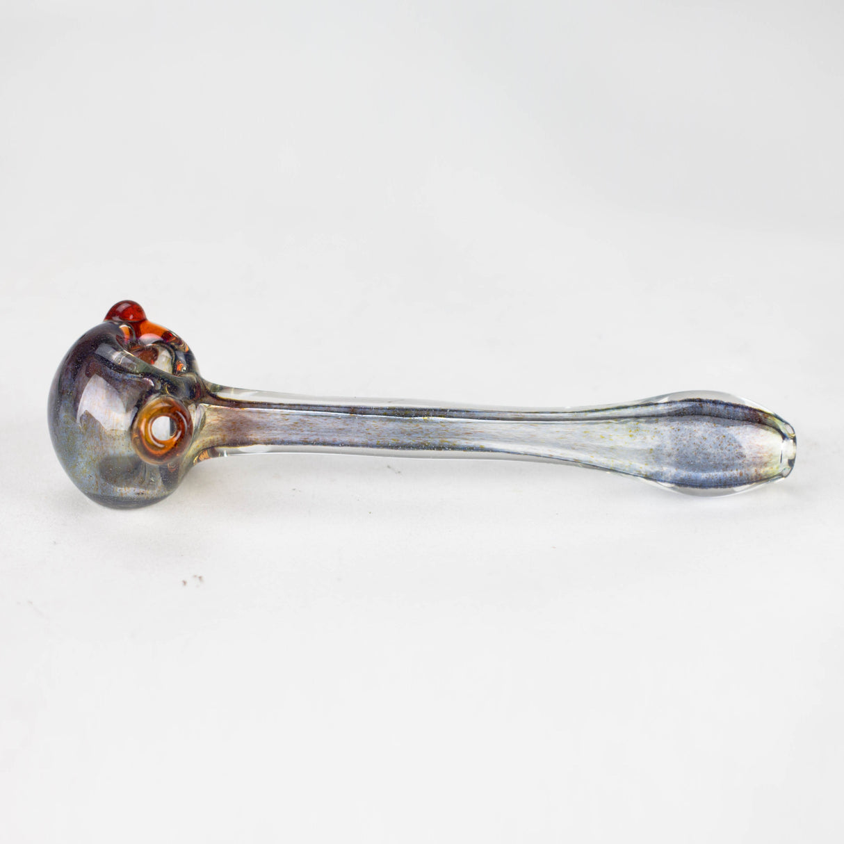 Shine Glassworks | Frit Pipe with coloured Accents - Made in Canada