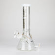 Tech Tubes | 12" 9mm Beaker Glass Bong Glass Bong Maq Distributors White