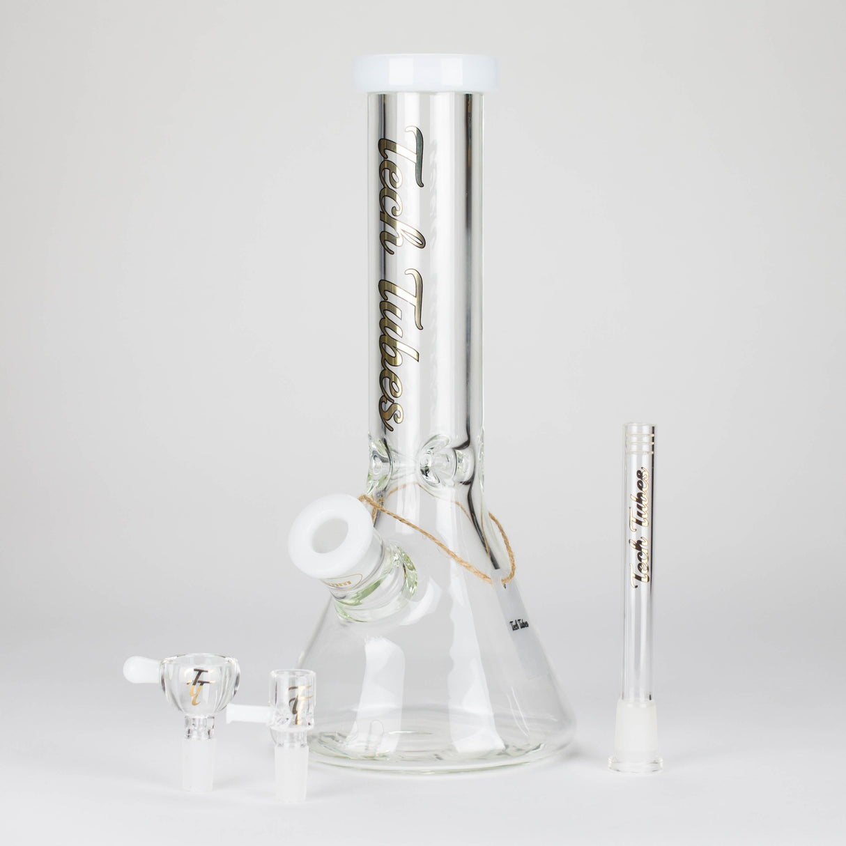 Tech Tubes | 12" 9mm Beaker Glass Bong Glass Bong Maq Distributors