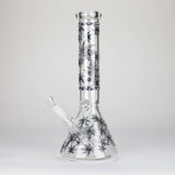 Karma | 14" Leaf Beaker Glow in the dark Glass Bong Glass Bong Maq Distributors