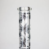 Karma | 14" Leaf Beaker Glow in the dark Glass Bong Glass Bong Maq Distributors