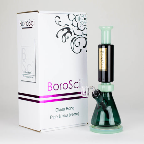 BoroSci | 10" Retro Mini Beaker with Banger Glass Rig Glass Rig Maq Distributors