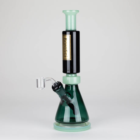 BoroSci | 10" Retro Mini Beaker with Banger Glass Rig Glass Rig Maq Distributors