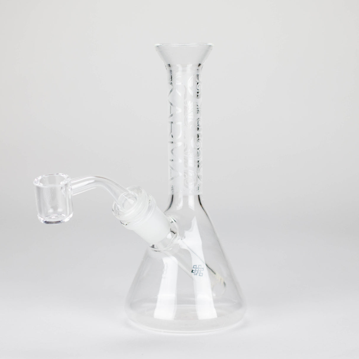 Karma | 7" Sandblasted Beaker Glass Dab Rig Glass Rig Maq Distributors