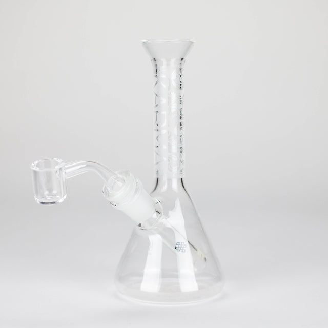 Karma | 7" Sandblasted Beaker Glass Dab Rig Glass Rig Maq Distributors
