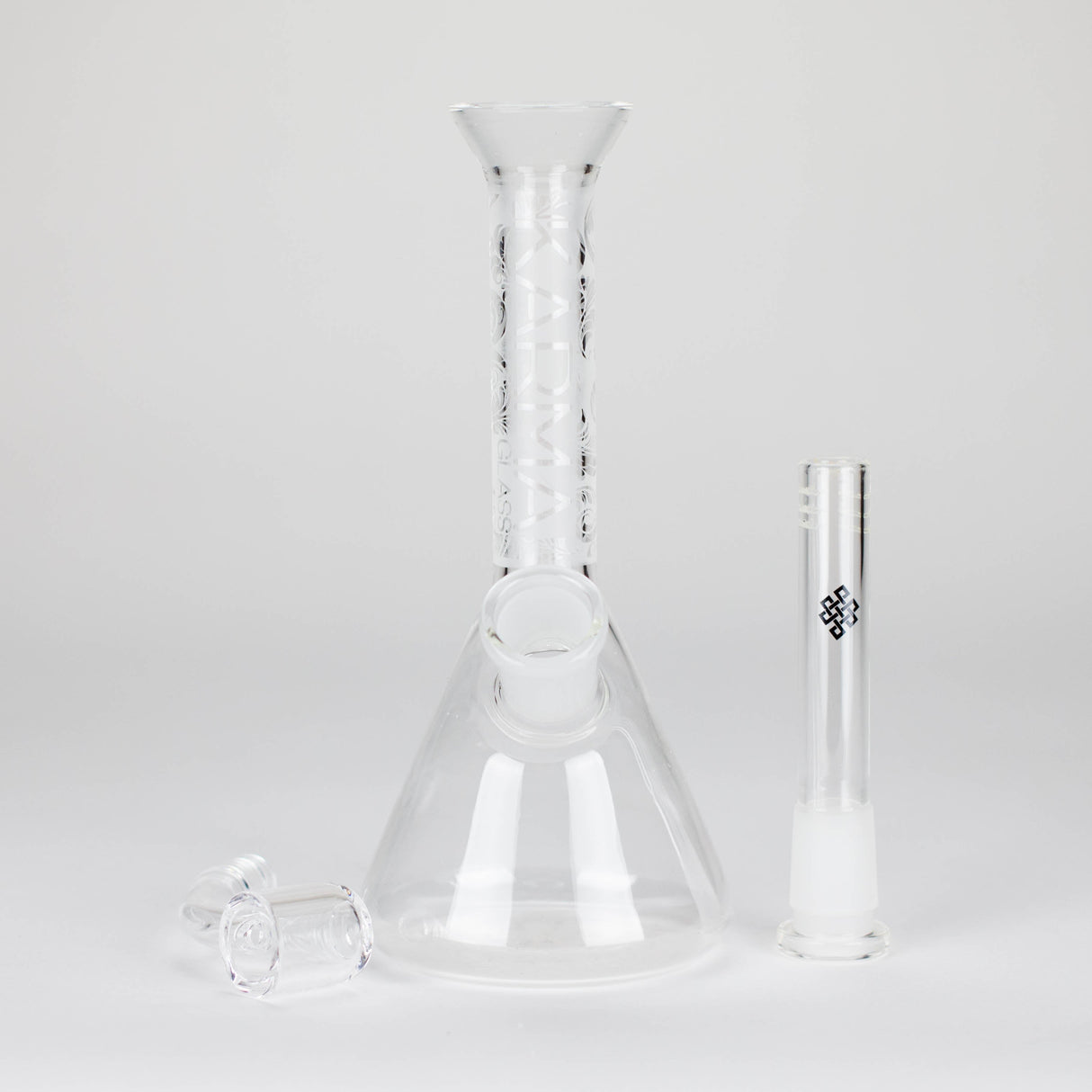 Karma | 7" Sandblasted Beaker Glass Dab Rig Glass Rig Maq Distributors