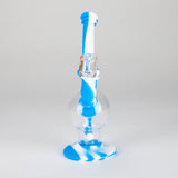 Dabware | Silicone Rig Platinum Global Incycler Rig (Blue/White)