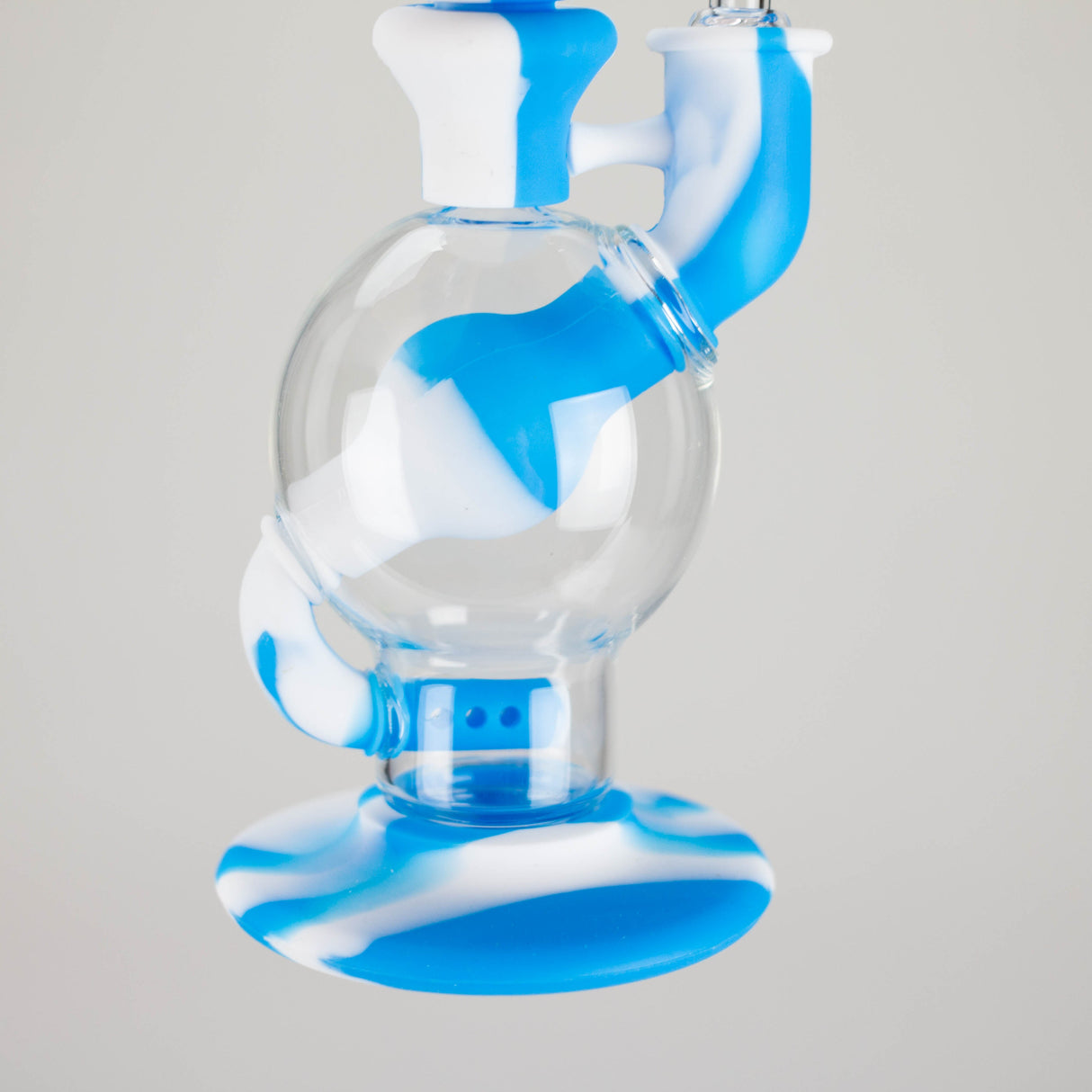 Dabware | Silicone Rig Platinum Global Incycler Rig (Blue/White)