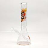 12"  44mm Tube 4mm Cartoon Design Beaker Bong_8