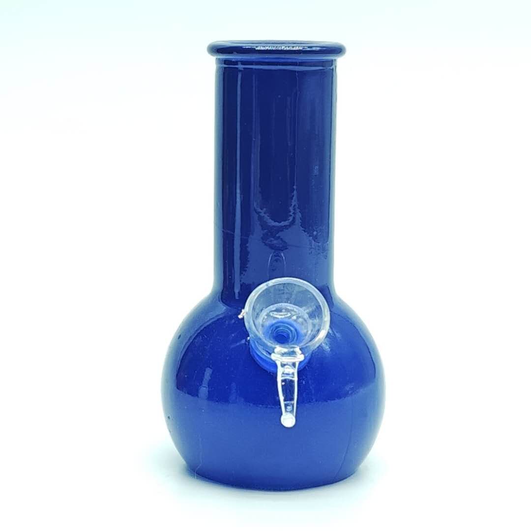6 " Soft Glass Assorted Colors Glass Bong Super Supplys Inc Blue